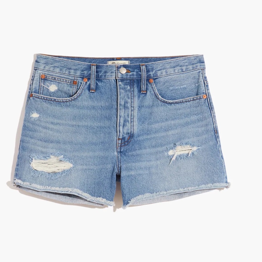 Madewell Relaxed Denim Shorts Ripped Edition - Size 29